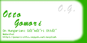 otto gomori business card